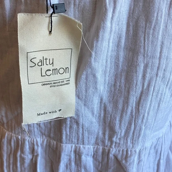 SALTY LEMON Chic White Spaghetti Strap Maxi Dress - Picture 6 of 13